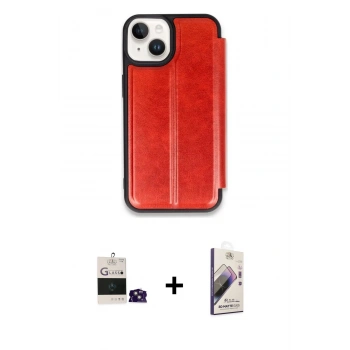 MARSİLYAN™- iPhone 15 Kılıf Zirve Yansıma Serisi - Siyah Bilvis 3D Mat Cam Ekran Koruyucu + Bilvis Titan Kamera Lens - PE