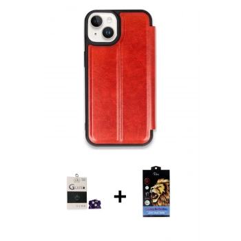 MARSİLYAN™- iPhone 15 Kılıf Zirve Yansıma Serisi - Siyah Buffer Hayalet Cam Ekran Koruyucu + Bilvis Titan Kamera Lens - YL