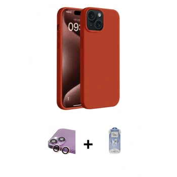 MARSİLYAN™- iPhone 15 Plus Kılıf Kozmos Yansıma Özel Seri - Siyah Joko Magic 5D Cam + Raze Metal Kamera Lens - PE