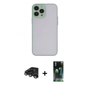 MARSİLYAN™- iPhone 15 Pro Kılıf Ahenk Çizgi Serisi - Şeffaf 360 Full Body Arka Koruyucu + Raze Metal Kamera Lens - TMGI
