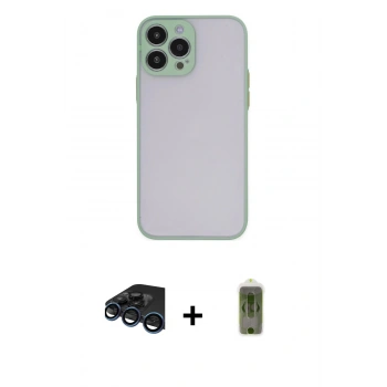 MARSİLYAN™- iPhone 15 Pro Kılıf Ahenk Çizgi Serisi - Siyah Joko Magic 5D Hayalet Cam + Raze Metal Kamera Lens - LT