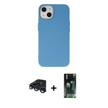 MARSİLYAN™- iPhone 15 Pro Kılıf Ahenk Serisi - Şeffaf 360 Full Body Arka Koruyucu + Raze Metal Kamera Lens - LT