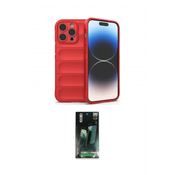 MARSİLYAN™- iPhone 15 Pro Kılıf Atlas Koleksiyonu - Siyah 360 Mat Full Body Arka Koruyucu
