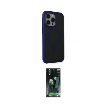 MARSİLYAN™- iPhone 15 Pro Kılıf Çekirdek Yansıma Prime - Şeffaf 360 Full Body Arka Koruyucu