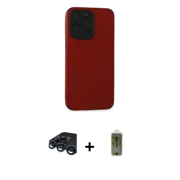 MARSİLYAN™- iPhone 15 Pro Kılıf Doruk Asil Koleksiyonu - Siyah Joko Magic 5D Hayalet Cam + Raze Metal Kamera Lens - LT