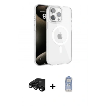 MARSİLYAN™- iPhone 15 Pro Kılıf Doruk Doku Özel Seri - Siyah Joko Magic 5D Cam + Raze Metal Kamera Lens - SH