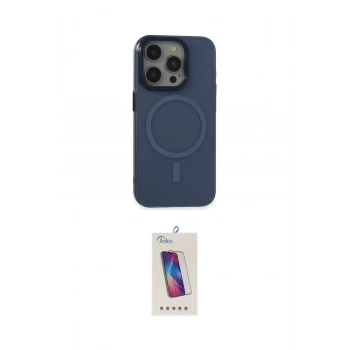 MARSİLYAN™- iPhone 15 Pro Kılıf Eksen Işık Prime - Siyah Joko 5D Cam
