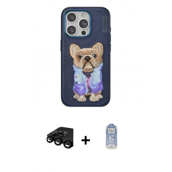 MARSİLYAN™- iPhone 15 Pro Kılıf İz Minimal Koleksiyonu - Siyah Joko Magic 5D Cam + Raze Metal Kamera Lens - SH