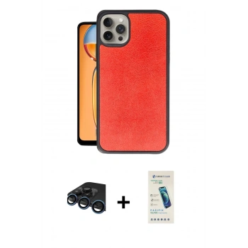 MARSİLYAN™- iPhone 15 Pro Kılıf Kıvılcım Işık Serisi - Şeffaf Pasifik Cam Ekran Koruyucu + Raze Metal Kamera Lens - LT