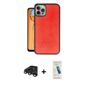 MARSİLYAN™- iPhone 15 Pro Kılıf Kıvılcım Işık Serisi - Şeffaf Pasifik Cam Ekran Koruyucu + Raze Metal Kamera Lens - TMGI