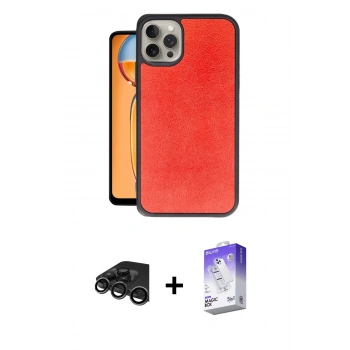 MARSİLYAN™- iPhone 15 Pro Kılıf Kıvılcım Işık Serisi - Siyah Bilvis 5in1 3D Magic Cam Ekran Koruyucu + Raze Metal Kamera Lens - TMGI