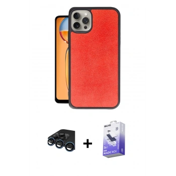 MARSİLYAN™- iPhone 15 Pro Kılıf Kıvılcım Işık Serisi - Siyah Bilvis 5in1 5D Magic Hayalet Cam Ekran Koruyucu + Raze Metal Kamera Lens - LT
