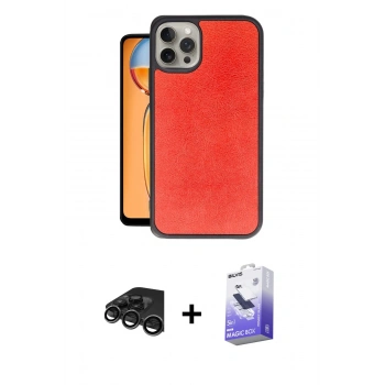 MARSİLYAN™- iPhone 15 Pro Kılıf Kıvılcım Işık Serisi - Siyah Bilvis 5in1 5D Magic Hayalet Cam Ekran Koruyucu + Raze Metal Kamera Lens - TMGI