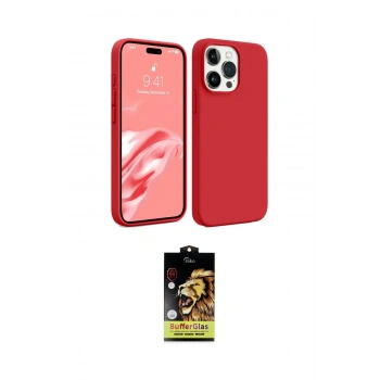MARSİLYAN™- iPhone 15 Pro Kılıf Kozmos Yansıma Özel Seri - Siyah Buffer Cam Ekran Koruyucu