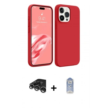 MARSİLYAN™- iPhone 15 Pro Kılıf Kozmos Yansıma Özel Seri - Siyah Joko Magic 5D Cam + Raze Metal Kamera Lens - GS