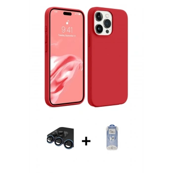 MARSİLYAN™- iPhone 15 Pro Kılıf Kozmos Yansıma Özel Seri - Siyah Joko Magic 5D Cam + Raze Metal Kamera Lens - LT