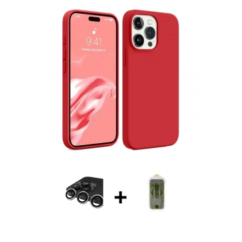 MARSİLYAN™- iPhone 15 Pro Kılıf Kozmos Yansıma Özel Seri - Siyah Joko Magic 5D Hayalet Cam + Raze Metal Kamera Lens - GS