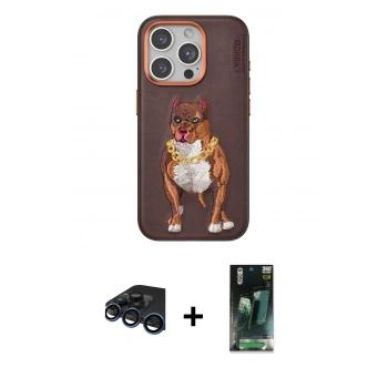 MARSİLYAN™- iPhone 15 Pro Kılıf Nova Form Koleksiyonu - Şeffaf 360 Full Body Arka Koruyucu + Raze Metal Kamera Lens - LT