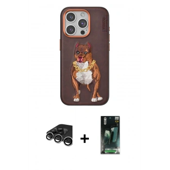 MARSİLYAN™- iPhone 15 Pro Kılıf Nova Form Koleksiyonu - Şeffaf 360 Full Body Arka Koruyucu + Raze Metal Kamera Lens - GS