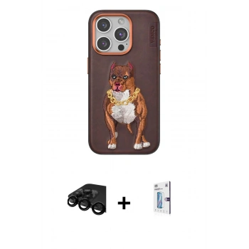 MARSİLYAN™- iPhone 15 Pro Kılıf Nova Form Koleksiyonu - Siyah Bilvis 0.18mm Plus Cam Ekran Koruyucu + Raze Metal Kamera Lens - SH