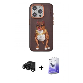 MARSİLYAN™- iPhone 15 Pro Kılıf Nova Form Koleksiyonu - Siyah Bilvis 5in1 5D Magic Hayalet Cam Ekran Koruyucu + Raze Metal Kamera Lens - SH