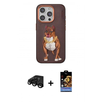 MARSİLYAN™- iPhone 15 Pro Kılıf Nova Form Koleksiyonu - Siyah Buffer Hayalet Cam Ekran Koruyucu + Raze Metal Kamera Lens - SH
