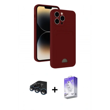 MARSİLYAN™- iPhone 15 Pro Kılıf Vadi Çizgi Prime - Siyah Bilvis 5in1 3D Magic Cam Ekran Koruyucu + Raze Metal Kamera Lens - LT