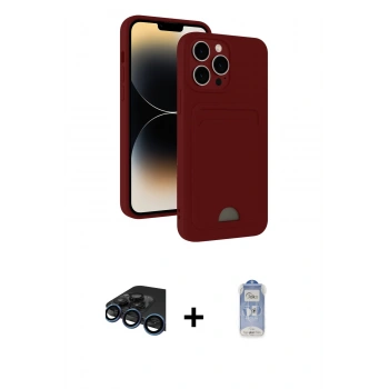 MARSİLYAN™- iPhone 15 Pro Kılıf Vadi Çizgi Prime - Siyah Joko Magic 5D Cam + Raze Metal Kamera Lens - LT