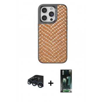 MARSİLYAN™- iPhone 15 Pro Kılıf Vadi Özel Seri - Şeffaf 360 Full Body Arka Koruyucu + Raze Metal Kamera Lens - LT