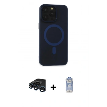 MARSİLYAN™- iPhone 15 Pro Kılıf Yadigar Işık - Siyah Joko Magic 5D Cam + Raze Metal Kamera Lens - LT