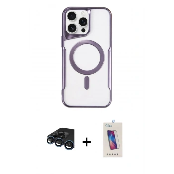 MARSİLYAN™- iPhone 15 Pro Kılıf Yadigar Klasik Özel Seri - Siyah Joko 5D Cam + Raze Metal Kamera Lens - LT
