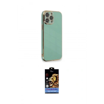 MARSİLYAN™- iPhone 15 Pro Kılıf Yankı Serisi - Siyah Buffer Hayalet Cam Ekran Koruyucu