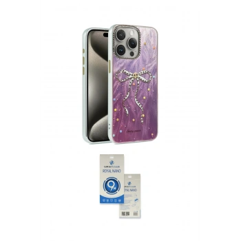 MARSİLYAN™- iPhone 15 Pro Kılıf Zirve Modern Prime - Şeffaf Royal Nano Ekran Koruyucu