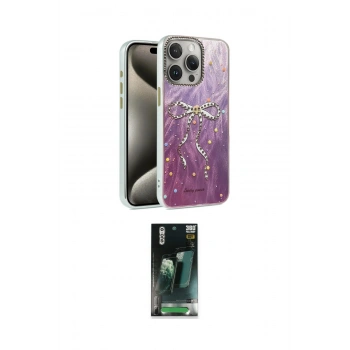 MARSİLYAN™- iPhone 15 Pro Kılıf Zirve Modern Prime - Siyah 360 Mat Full Body Arka Koruyucu