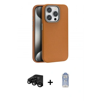 MARSİLYAN™- iPhone 15 Pro Kılıf Zirve Modern Prime - Siyah Joko Magic 5D Cam + Raze Metal Kamera Lens - SH
