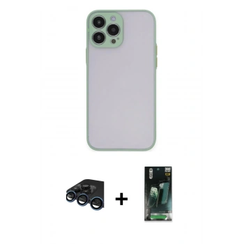 MARSİLYAN™- iPhone 15 Pro Max Kılıf Ahenk Çizgi Serisi - Şeffaf 360 Full Body Arka Koruyucu + Raze Metal Kamera Lens - LT