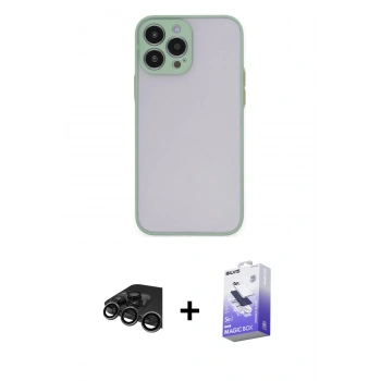MARSİLYAN™- iPhone 15 Pro Max Kılıf Ahenk Çizgi Serisi - Siyah Bilvis 5in1 5D Magic Hayalet Cam Ekran Koruyucu + Raze Metal Kamera Lens - TMGI