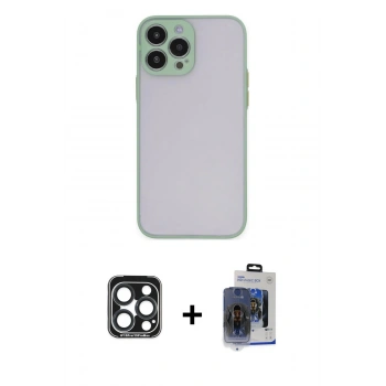 MARSİLYAN™- iPhone 15 Pro Max Kılıf Ahenk Çizgi Serisi - Siyah Vanessa Magic Cam + PVD Metal Kamera Lens - LT