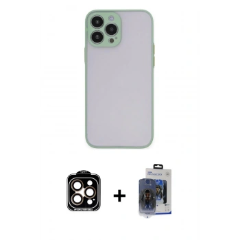 MARSİLYAN™- iPhone 15 Pro Max Kılıf Ahenk Çizgi Serisi - Siyah Vanessa Magic Cam + PVD Metal Kamera Lens - TU