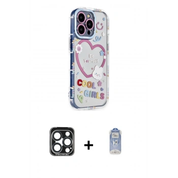 MARSİLYAN™- iPhone 15 Pro Max Kılıf Ahenk Modern Serisi - Siyah Joko Magic 5D Cam + PVD Metal Kamera Lens - LT
