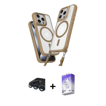 MARSİLYAN™- iPhone 15 Pro Max Kılıf Atlas Doku Koleksiyonu - Siyah Bilvis 5in1 3D Magic Cam Ekran Koruyucu + Raze Metal Kamera Lens - LT