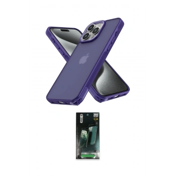 MARSİLYAN™- iPhone 15 Pro Max Kılıf Atlas Form - Şeffaf 360 Full Body Arka Koruyucu