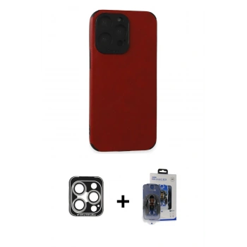 MARSİLYAN™- iPhone 15 Pro Max Kılıf Doruk Asil Koleksiyonu - Siyah Vanessa Magic Cam + PVD Metal Kamera Lens - GS