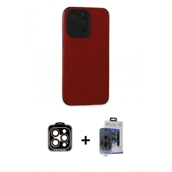 MARSİLYAN™- iPhone 15 Pro Max Kılıf Doruk Asil Koleksiyonu - Siyah Vanessa Magic Cam + PVD Metal Kamera Lens - TU