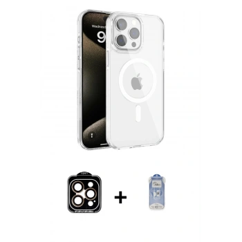 MARSİLYAN™- iPhone 15 Pro Max Kılıf Doruk Doku Özel Seri - Siyah Joko Magic 5D Cam + PVD Metal Kamera Lens - TU
