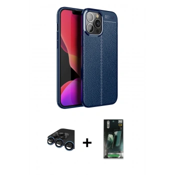 MARSİLYAN™- iPhone 15 Pro Max Kılıf Doruk Klasik Özel Seri - Şeffaf 360 Full Body Arka Koruyucu + Raze Metal Kamera Lens - LT