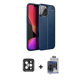 MARSİLYAN™- iPhone 15 Pro Max Kılıf Doruk Klasik Özel Seri - Siyah Vanessa Magic Cam + PVD Metal Kamera Lens - SH