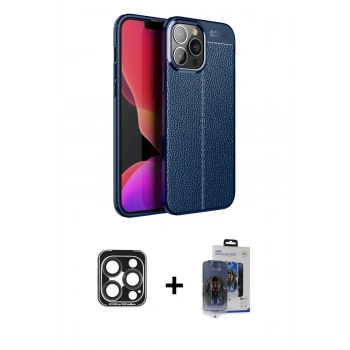 MARSİLYAN™- iPhone 15 Pro Max Kılıf Doruk Klasik Özel Seri - Siyah Vanessa Magic Cam + PVD Metal Kamera Lens - LT