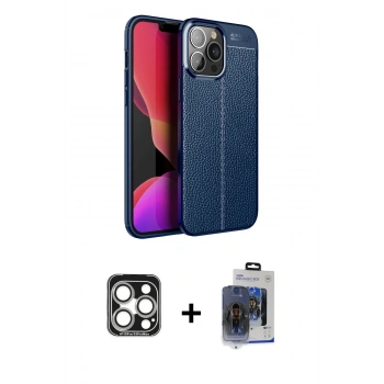 MARSİLYAN™- iPhone 15 Pro Max Kılıf Doruk Klasik Özel Seri - Siyah Vanessa Magic Cam + PVD Metal Kamera Lens - GS