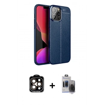 MARSİLYAN™- iPhone 15 Pro Max Kılıf Doruk Klasik Özel Seri - Siyah Vanessa Magic Hayalet Cam + PVD Metal Kamera Lens - TU